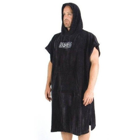 O&E Hooded Poncho Surf