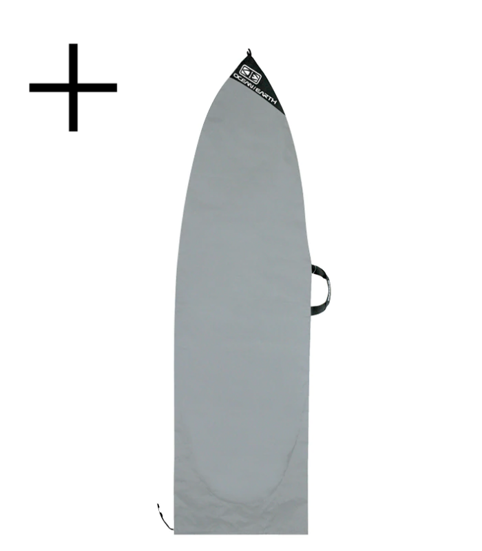 Triple Coffin Shortboard Board Cover Ocean & Earth