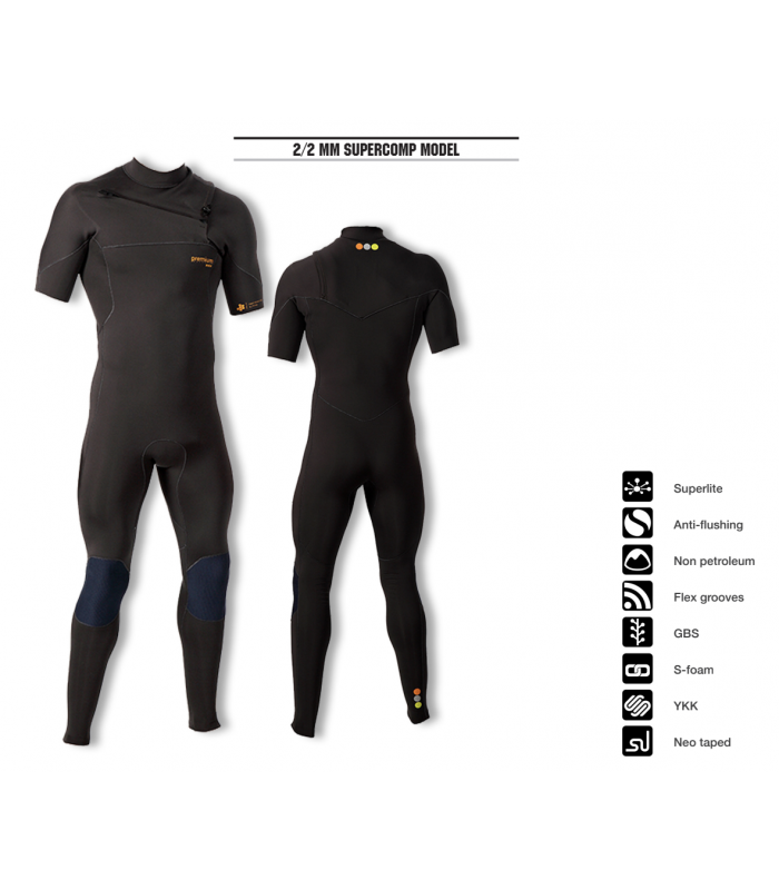 PREMIUM WETSUITS 2/2 MM SUPERCOMP MODEL HOMBRE