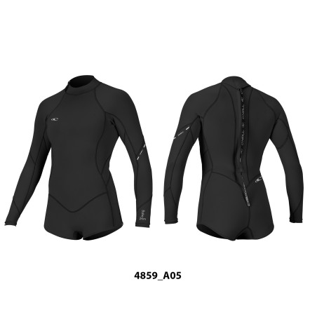 ONEILL MUJER BAHIA 2/1 BACK ZIP L/S SHORT SPRING