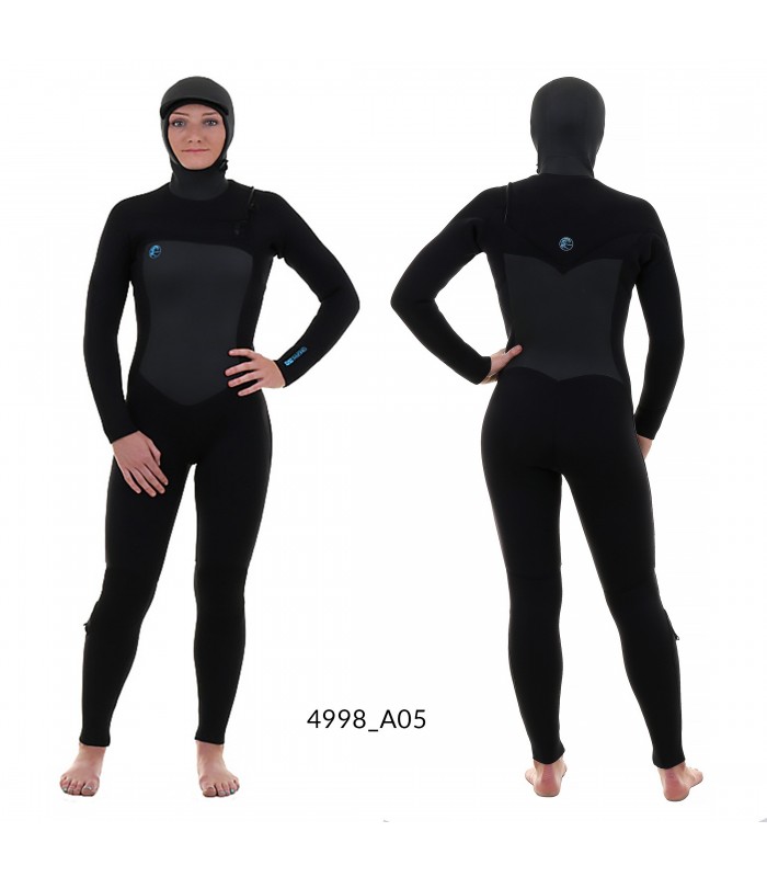 ONEILL MUJER O'RIGINAL 6/5/4 CHEST ZIP FULL w/HOOD