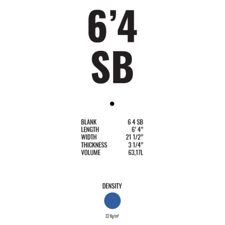 Atlantic Blanks 6´4 SB