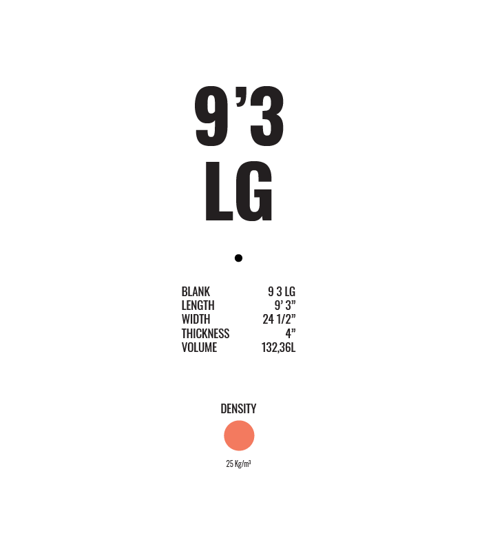 Atlantic Blanks 9´3 LG