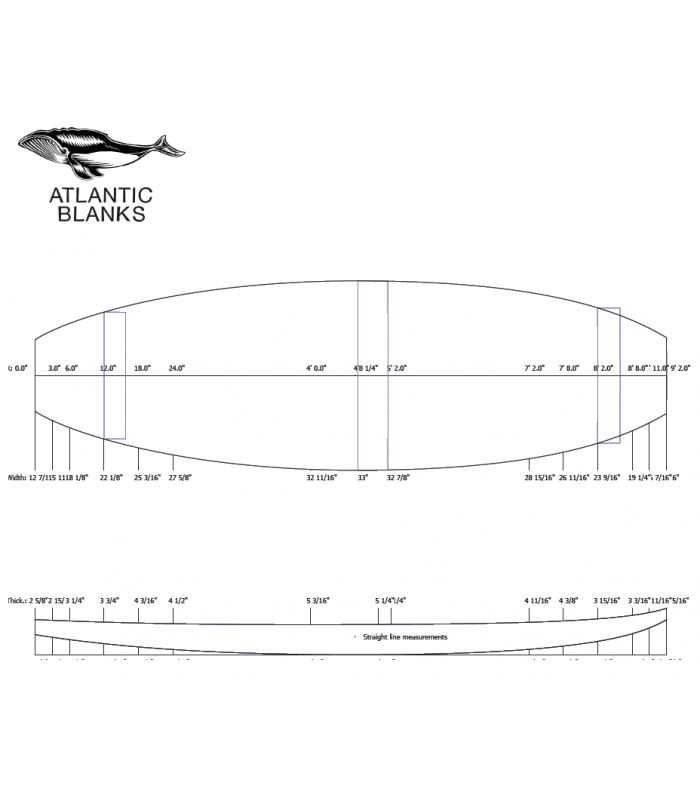 Atlantic Blanks 9´2 SUP