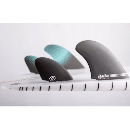 Feather Fins Semi Keel Quad FCS 1(DUAL TAB)