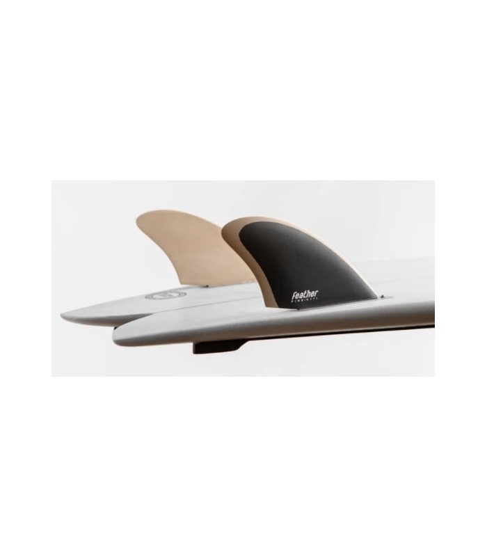 Feather Fins Twin keel black chocolate single tab