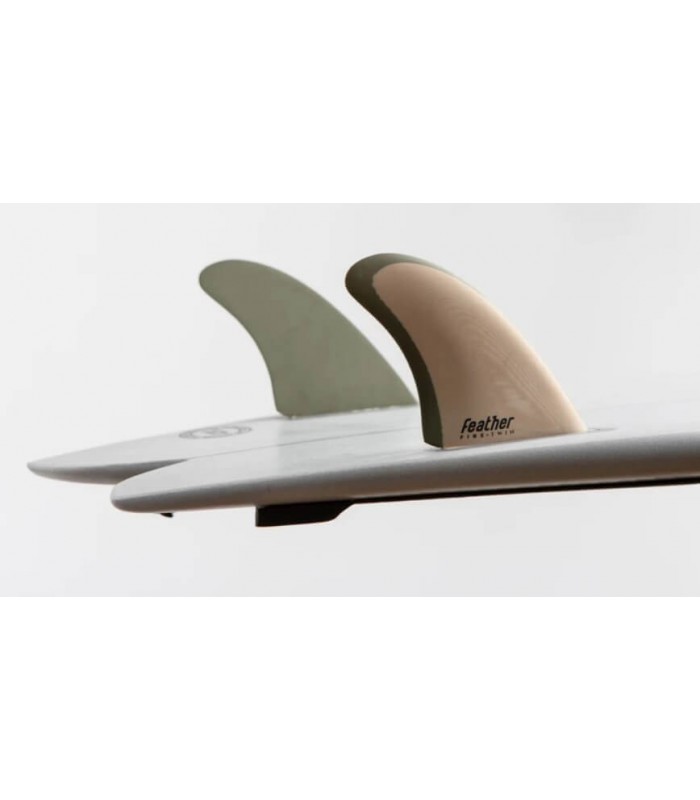 Feather Fins modern keel single tab green forest