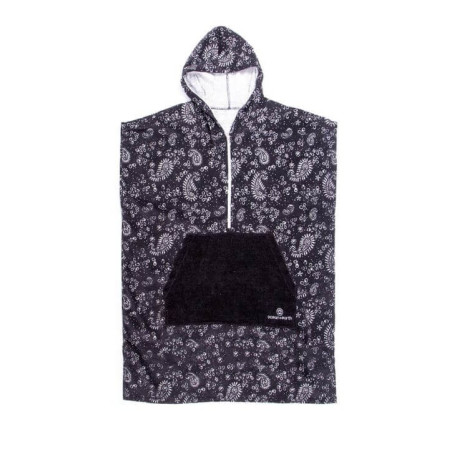 Poncho O&E con capucha frontal y cremallera mujer