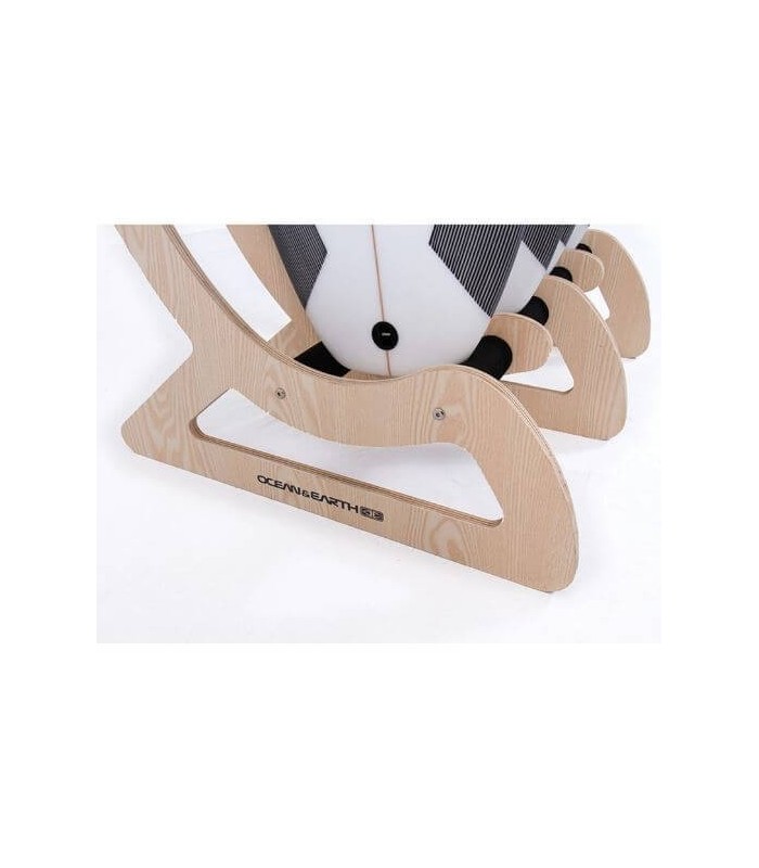 Rack surf de pie de madera Ocean & Earth