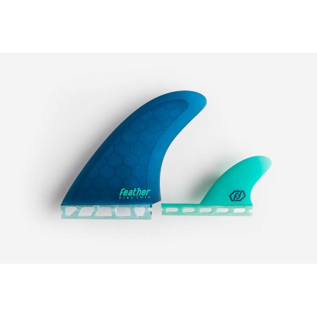 Feather Fins A. I. Twin Fin 2+1 rubinetto singolo blu