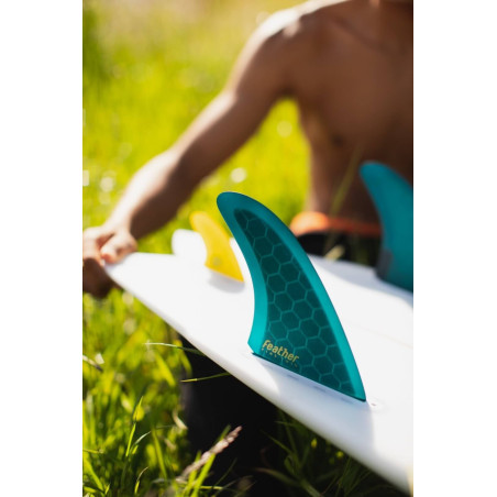 Feather Fins A. I. Twin Fin 2+1 rubinetto singolo verde