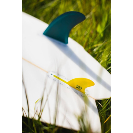 Feather Fins A. I. Twin Fin 2+1 Single Tap Verde
