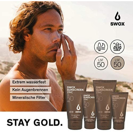 Swox Crema di protezione solare Cinc Beige Fps 50 (50ml)
