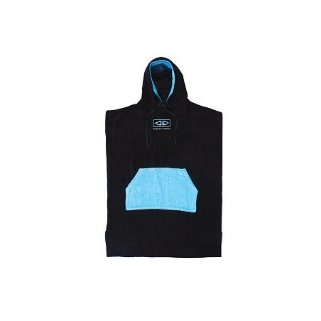 Poncho com capuz O&E Azul