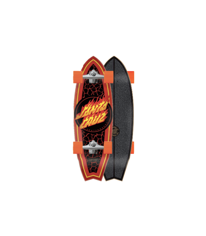Surfskate Carver Santa Cruz Flame Dot Shark 31" C5