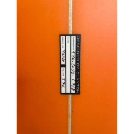 Tabla Clayton Egg Naranja