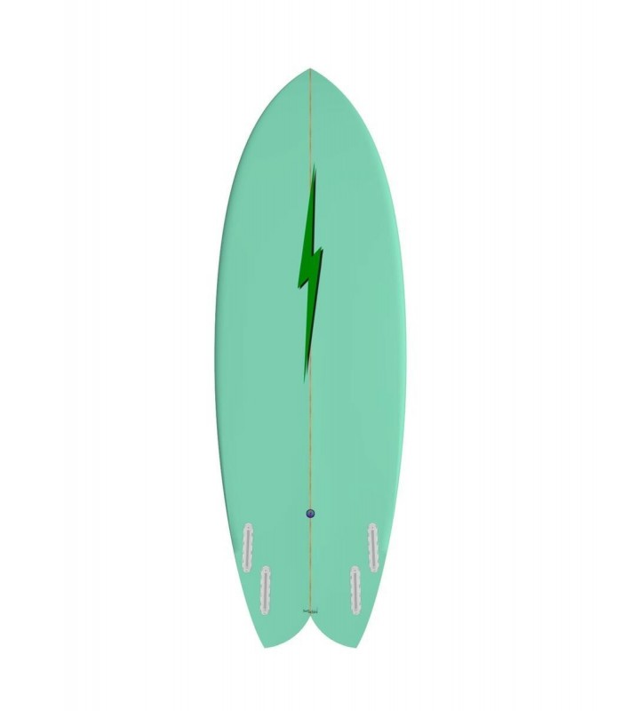 Lightning Bolt Quad Fish Green/Green/White