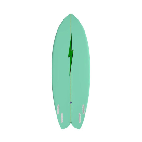 Lightning Bolt Quad Fish Green/Green/White