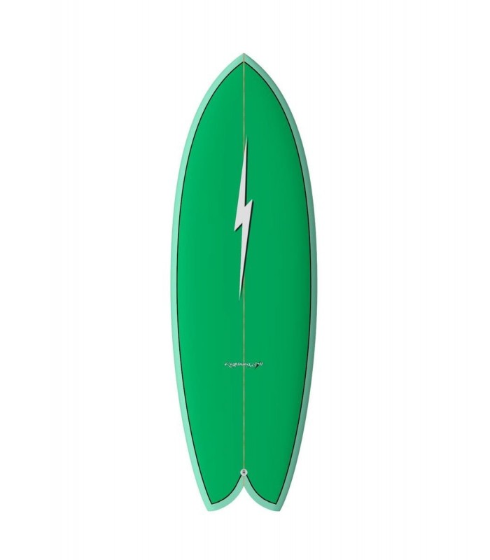 Lightning Bolt Quad Fish Verde/Verde/Bianco