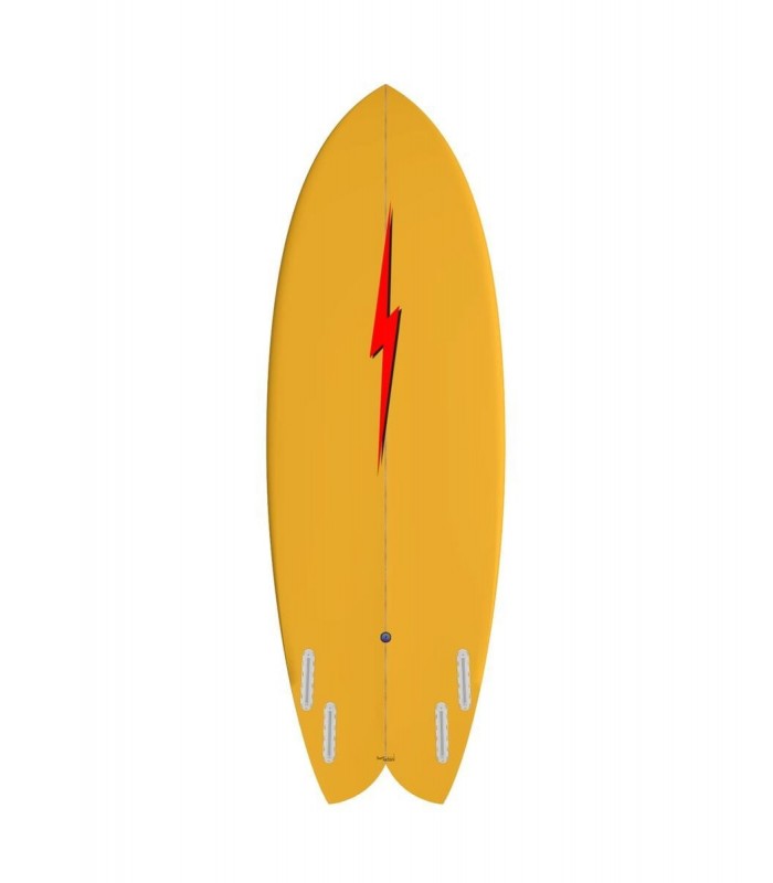 Lightning Bolt Quad Fish rosso/giallo/bianco