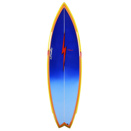 Lightning Bolt Craig Hollingsworth Mr Twin Fin Blu/giallo/rosso