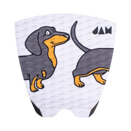 Grip JAM 1 Peça Cão de Salsicha Branco/Castanho