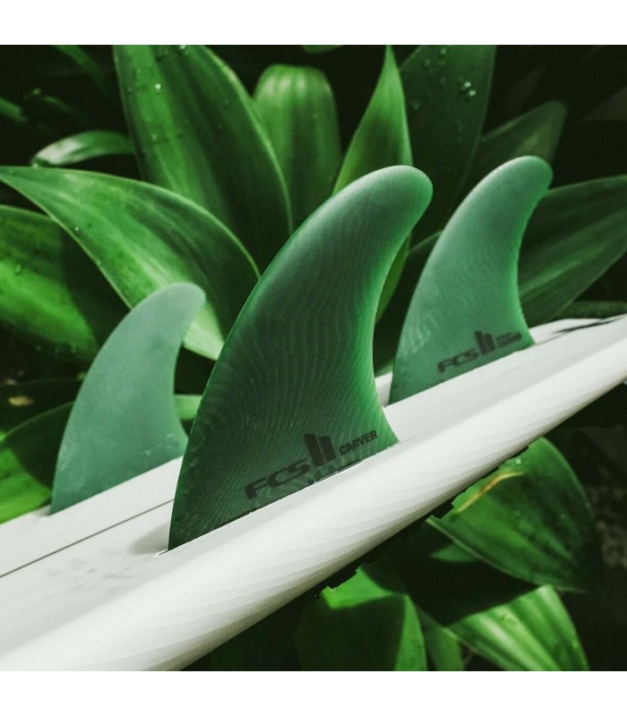 Pinne FCS II Carver Neo Glass Sage Tri Fins ECO