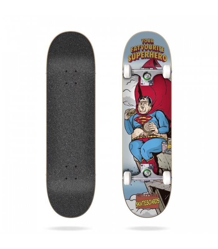 Cruzade Your Fatvorite Superhero 8.25" x 31.85" Skate