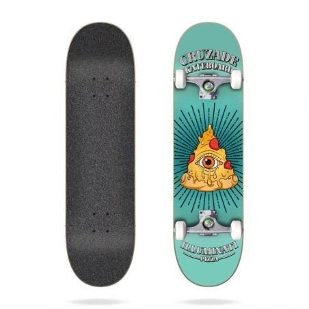 Cruzade Illuminaty Pizza 8.25" x 31.85" Skateboard