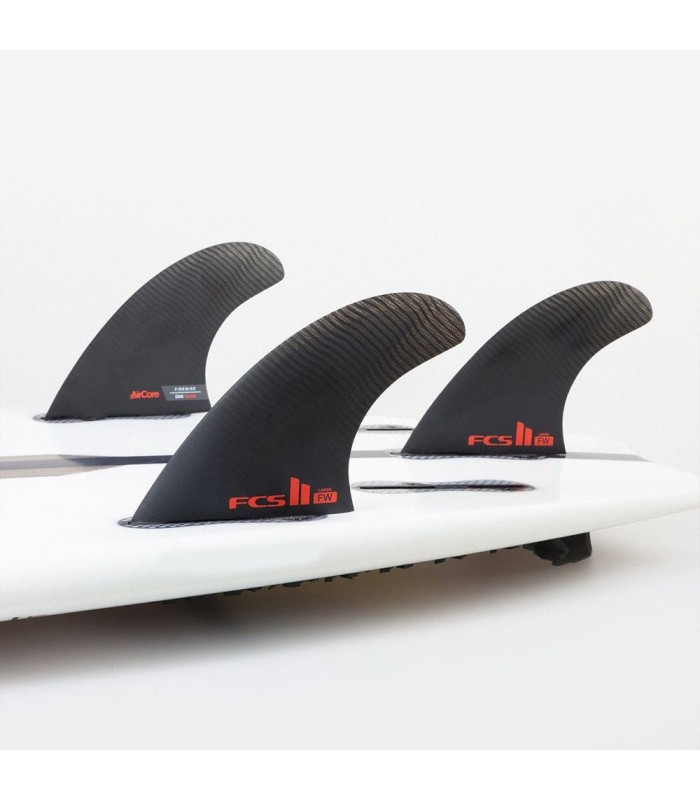 Quillas FCS 2 FW PC Carbon Black  Tri Fins