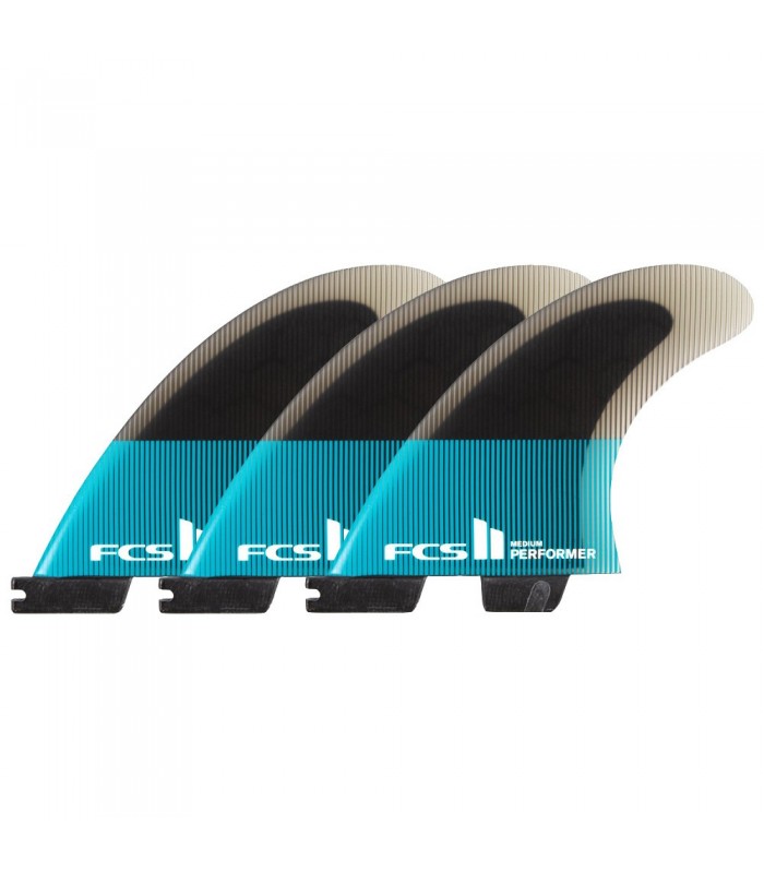 FCS 2 Performer PC Teal/Black Tri Fins