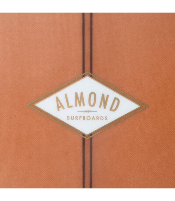 ALMOND 6'6 Plez Phez - Top bianco, fondo marrone, finitura lucida