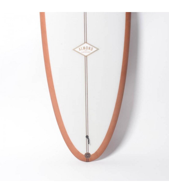 ALMOND 6'6 Plez Phez - White Top, Brown Bottom, Polish Finish
