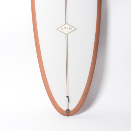 ALMOND 6'6 Plez Phez - White Top, Brown Bottom, Polish Finish