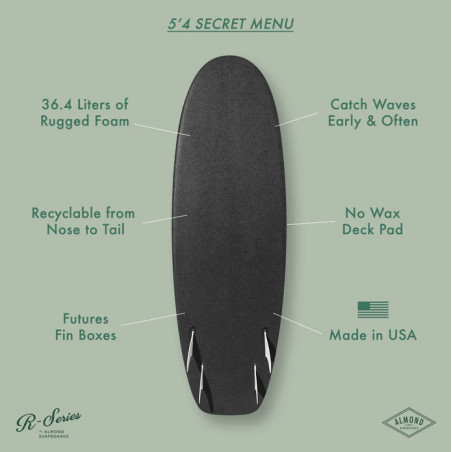MENU SECRET AMANDE 5'4 R-SERIES SAGE