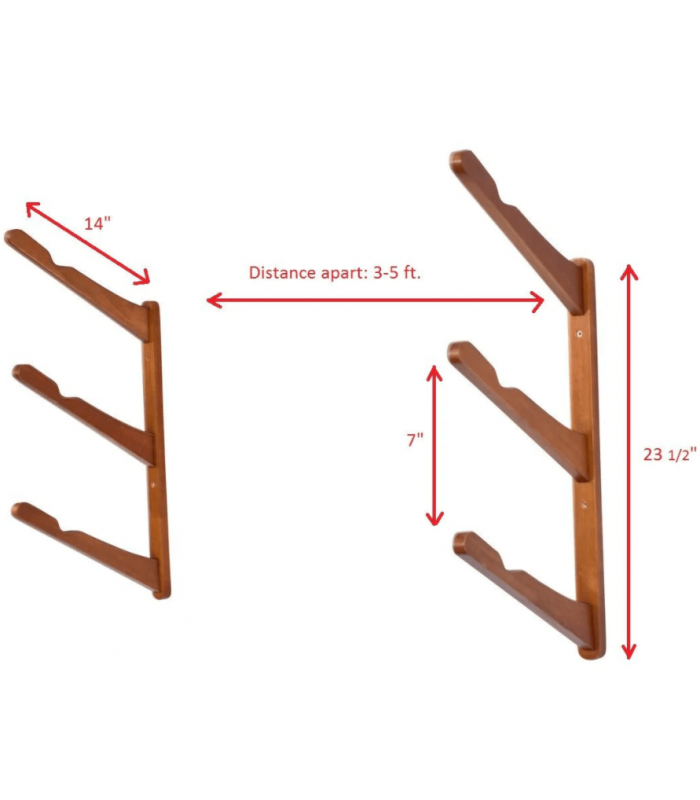 CORSURF PARETE MULTIRACK IN LEGNO SCURO