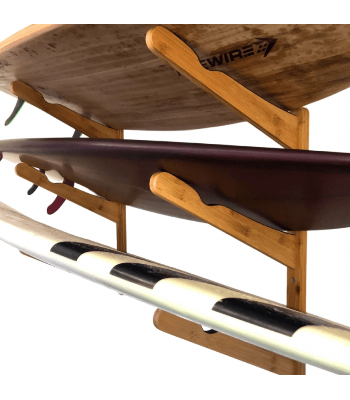 CORSURF PARETE MULTIRACK IN LEGNO SCURO