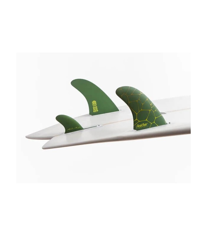 Feather Fins AIPA Twin Fin 2+1 rubinetto singolo verde
