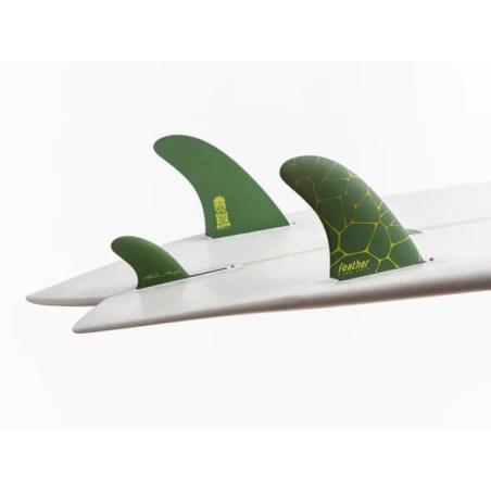 Feather Fins AIPA Twin Fin 2+1 rubinetto singolo verde