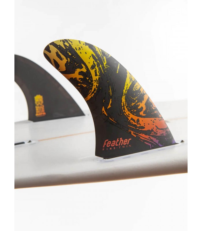 Feather Fins AIPA Twin Fin 2+1 rubinetto singolo nero