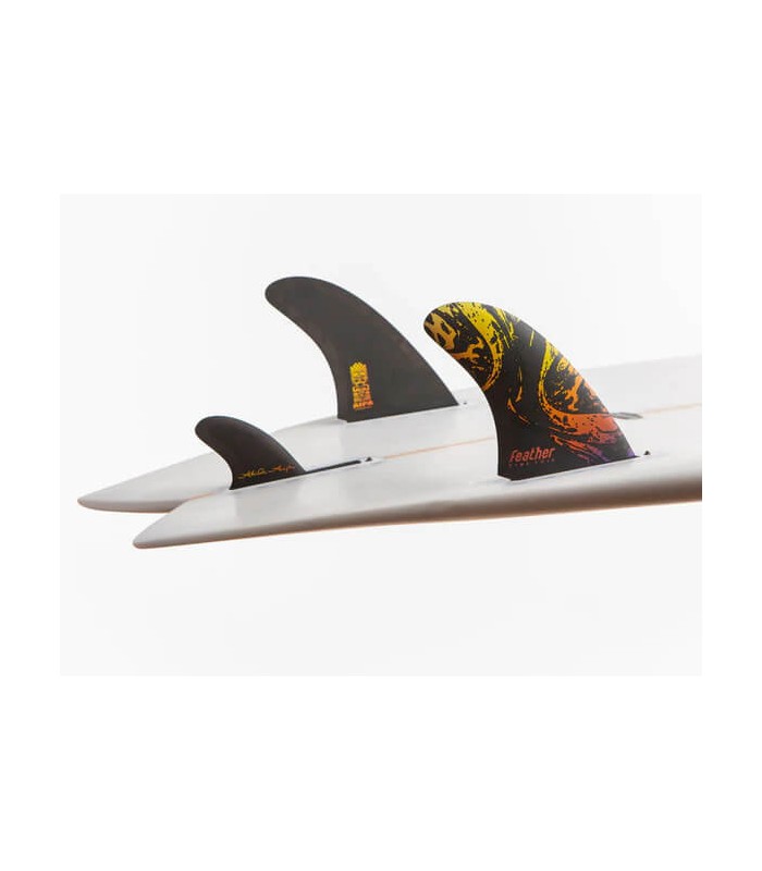 Feather Fins AIPA Twin Fin 2+1 rubinetto singolo nero