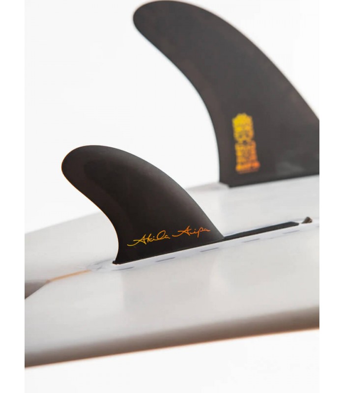 Feather Fins AIPA Twin Fin 2+1 Single Tap Negro