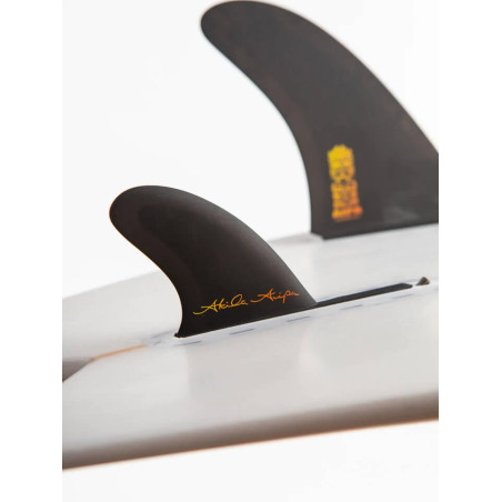 Feather Fins AIPA Twin Fin 2+1 Single Tap Preto