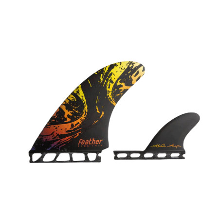 Feather Fins AIPA Twin Fin 2+1 rubinetto singolo nero