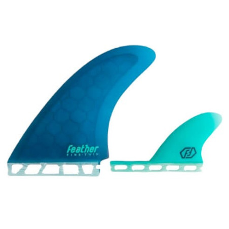 Feather Fins A. I. Twin Fin 2+1 rubinetto singolo blu