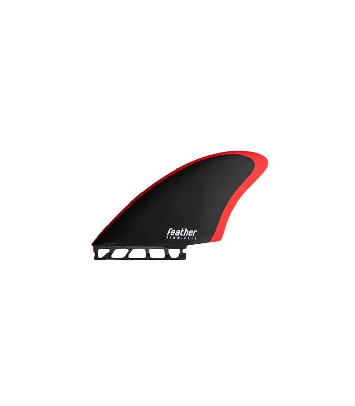 Feather Fins double quille single tab noir rouge