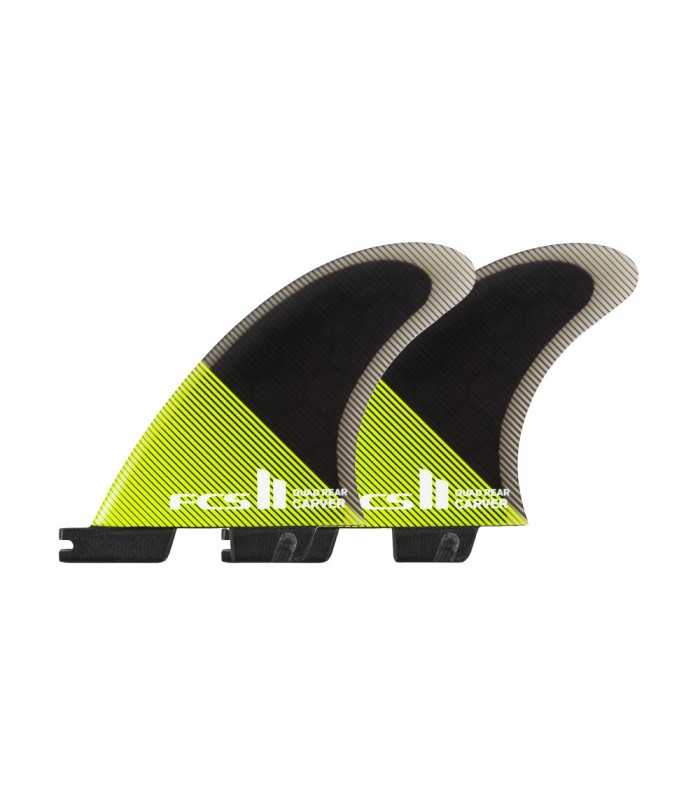 FCS II Carver PC Acid/Black Quad Rear Fins
