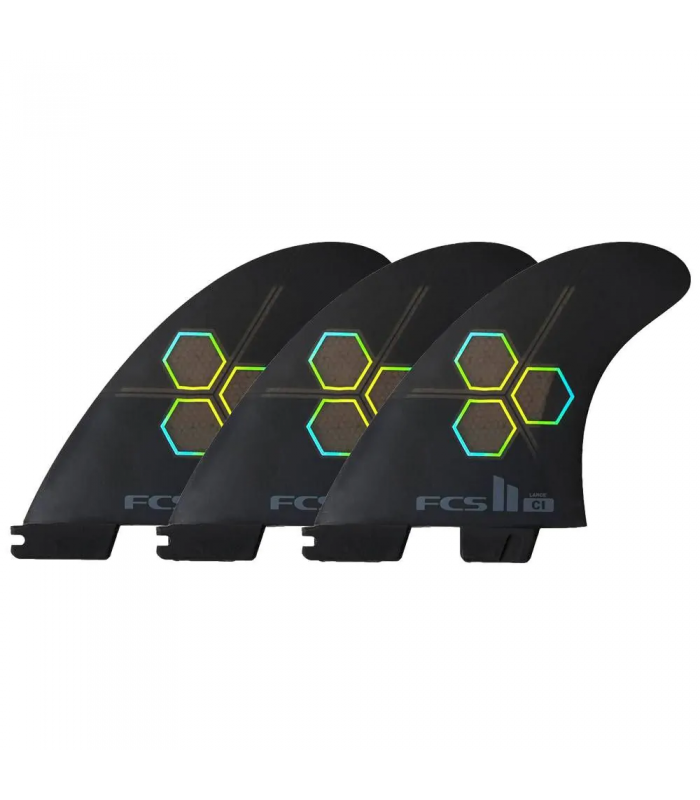 Pinne FCS II CI PC Tri Fins Nero