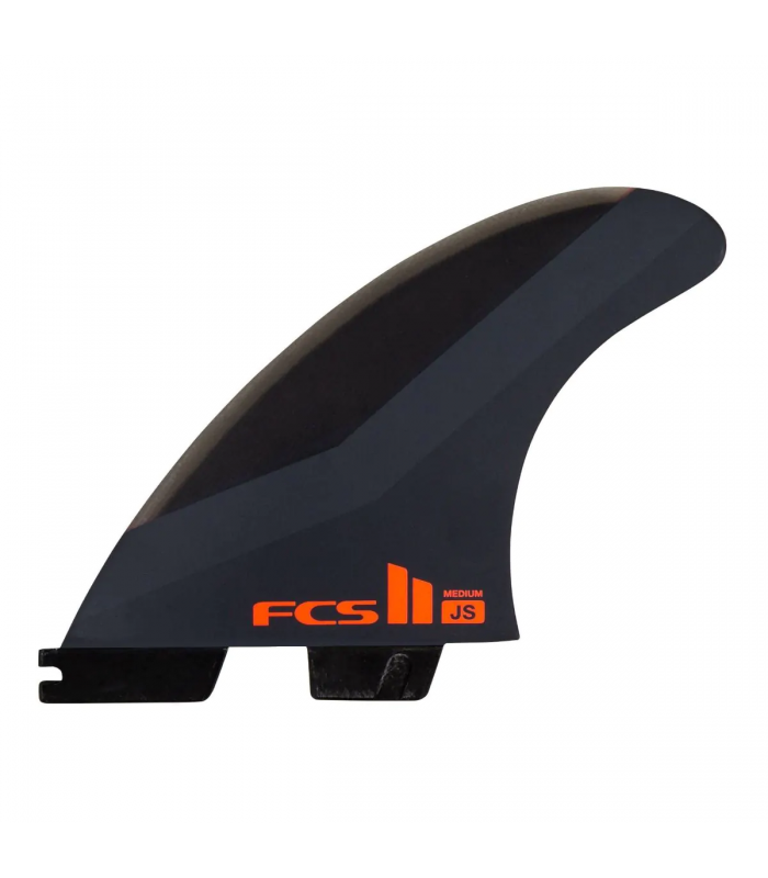 FCS II JS PC Barbatanas Tri-Quad Carvão/Vermelho