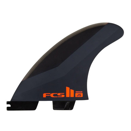 FCS II JS PC Pinne tri-quad carbone/rosso